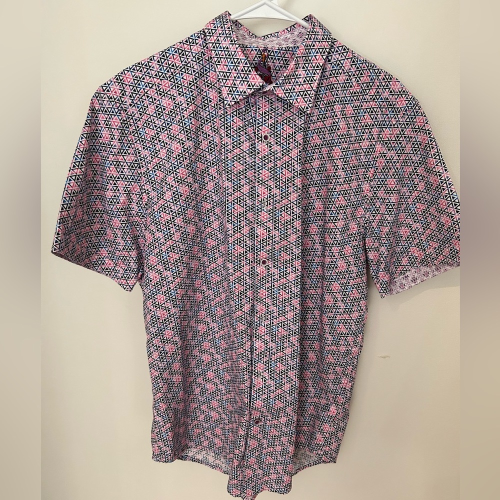 Robert Graham Geometric Button Up SZ Large